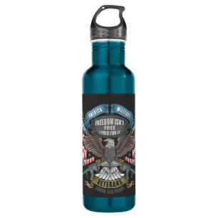 Garrafa Exército Americano com Bandeira e Águia