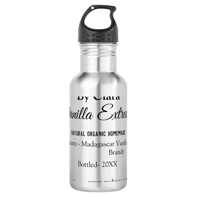 Garrafa Extrato de baunilha casado adicionar ingredientes  (Frente)