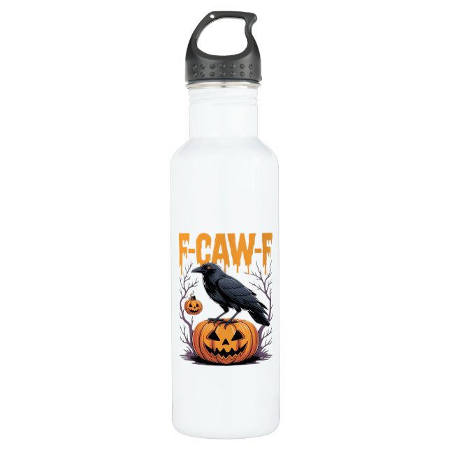 Garrafa F-Caw-F Classic Halloween Raven Pumpkin Tee - Spoo (Frente)