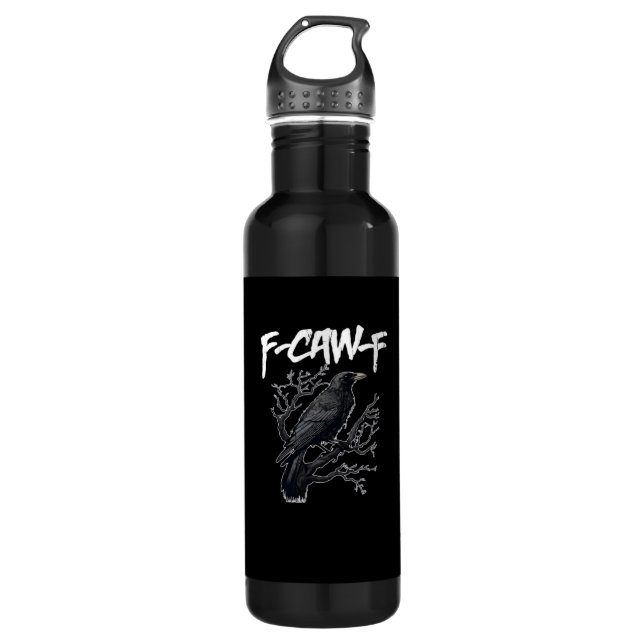Garrafa F-Caw-F Funny Crow Minimal Clean (Frente)