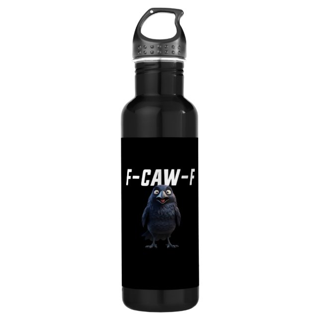 Garrafa F Caw F Raven Funny Gear Creative Style (Frente)