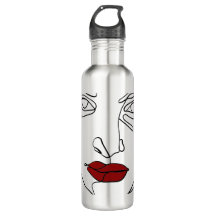 Face moderna e minimalista de desenho de uma linha