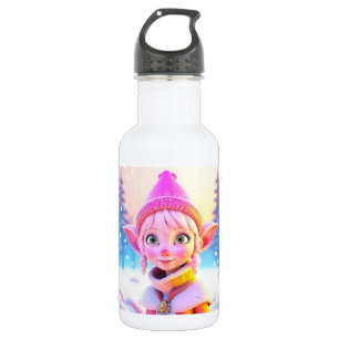 Garrafa Fada Rosa Fofa Natal Caprichoso