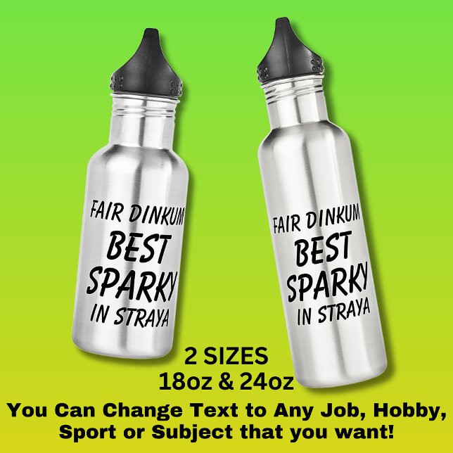 Garrafa Fair Dinkum BEST SPARKY (eletricista) em Straya (Criador carregado)