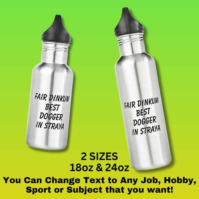 Garrafa Fair Dinkum MELHOR DOGGER em Straya (Criador carregado)