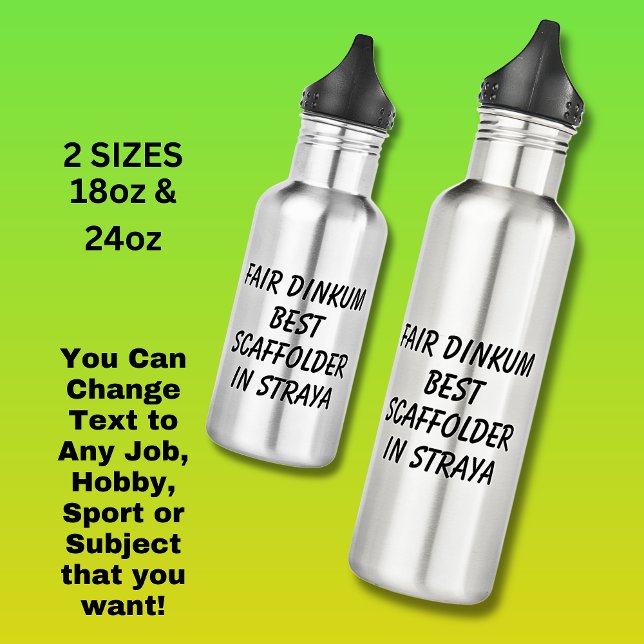 Garrafa Fair Dinkum MELHOR SCAFFOLDER em Straya (Criador carregado)