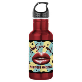 Garrafa Fale A Sua Mente, Votando, Ativista