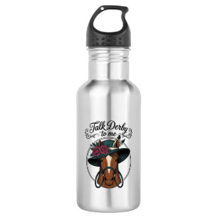 Garrafa Fale Derby Comigo Design de Chapéu de Cavalo Vinta
