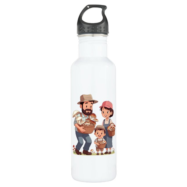 Garrafa Family Mushroom Picking Together (Frente)