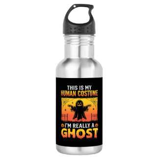 Garrafa Fantasia Humana de Halloween Fantasma Vintage
