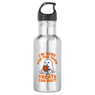 Garrafa Fantasma Engraçado de Tricô Desenho de Gravura Vin