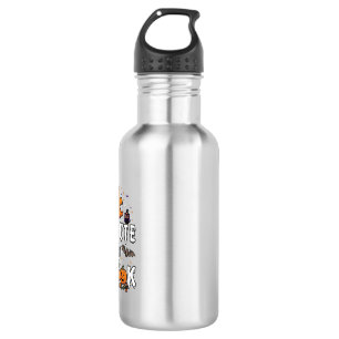 Garrafa Fantasma Laranja de Halloween Morcego Abóboras Mui