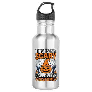Garrafa Fantasmagórico Traje de Halloween Abóbora Bruxa Ch