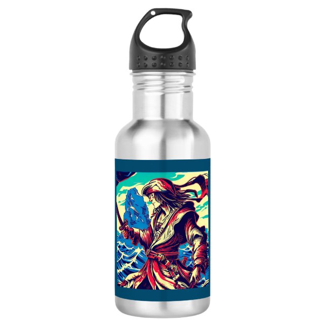 Garrafa Fantasy Pirate Anime - Woodcut 2 (Frente)