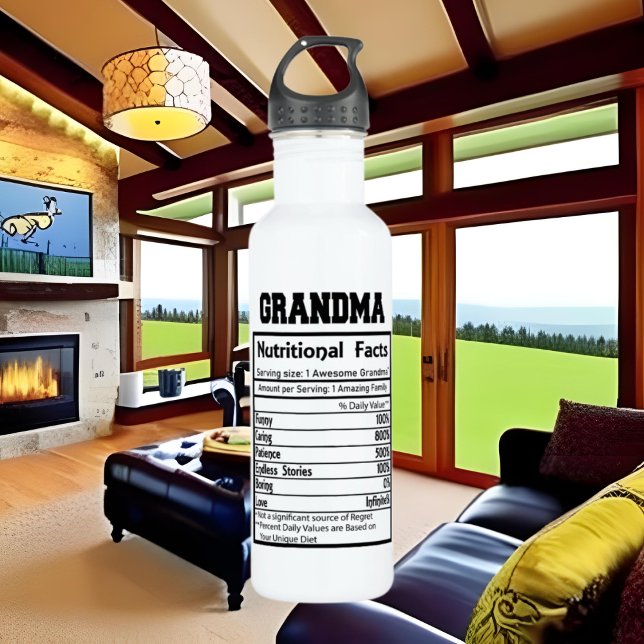 Garrafa fatos fofos da vovó dizem arte (Criador carregado)