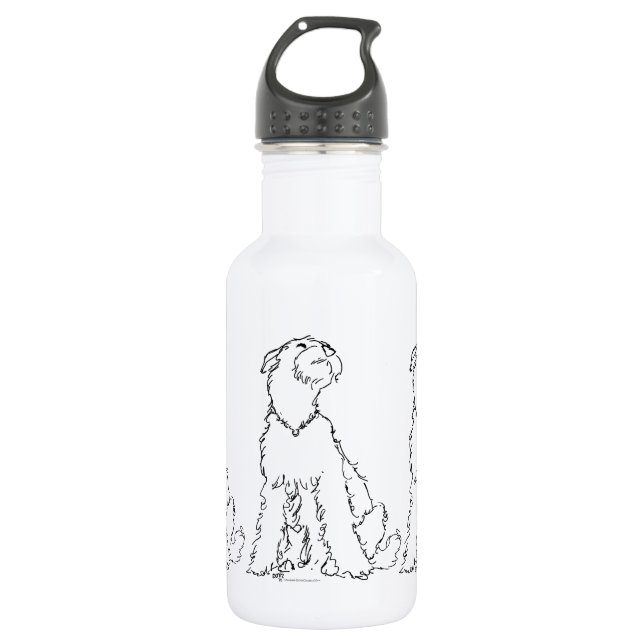Garrafa Felicidade do Airedale, Welsh ou Lakeland Terrier (Frente)