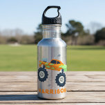 Garrafa Feliz Aniversário dos Caminhões de Automóveis Mode<br><div class="desc">Feliz Aniversário do moderno monstro de carros Nome Acrylic Tumbler mostra seu nome personalizado com um carro de monstro colorido. Fabuloso para festas de aniversário infantis e presentes personalizados para meninos para aniversário, Natal, feriados e muito mais. Projetado pelo Evco Studio www.zazzle.com/store/evcostudio</div>