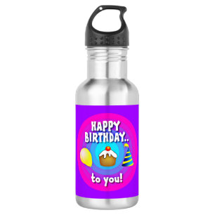 Garrafa Feliz Aniversário Para Você Círculo Design-47555