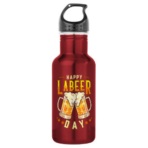 Garrafa Feliz Dia do Labeer Funny Dia do Trabalho