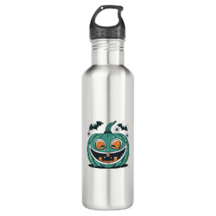 Garrafa Feliz Halloween! Esculpa uma Abóbora!