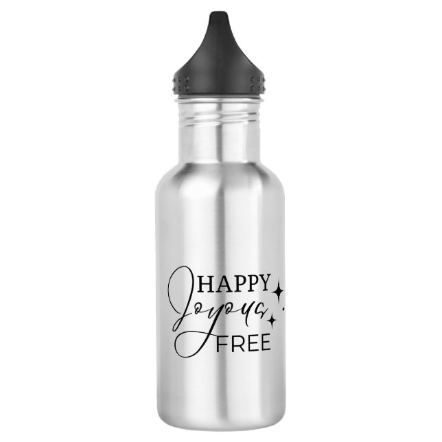 Garrafa Feliz Joyous Gratuito com Nome Personalizado e Dat (Esquerda)