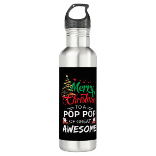 Garrafa Feliz Natal para uma Pop Pop do Excelente Incrível