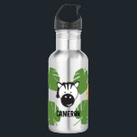 Garrafa Feriado Personalizado Cute Safari<br><div class="desc">Eu me diverti demais ilustrando esses animais safaris para o aniversário do meu filho. Personalize esta garrafa de água com uma zebra, um leão e um hipopótamo que fazem como presentes de festa de aniversário excelente. Surpreenda os jovens convidados com um presente personalizado para um aniversário safari. Bônus: Eu criei...</div>