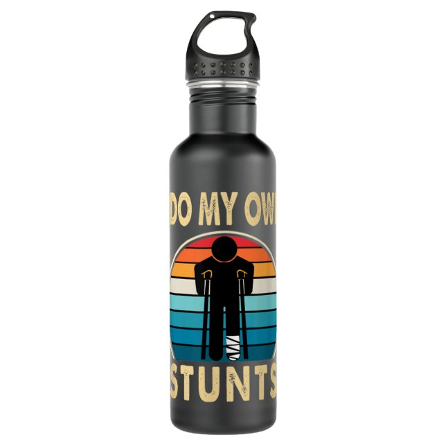 Garrafa Ferimento Da Perna Quebrada Ankle Joelho Engraçado (Frente)