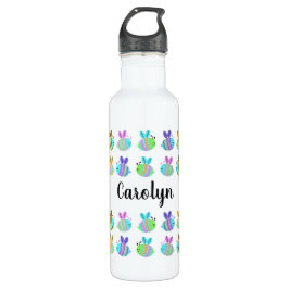 Garrafa Filas de abelhas bonitinhas com seu nome