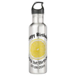 Garrafa Filhos bebês primeiro aniversario lêmon fatia adic