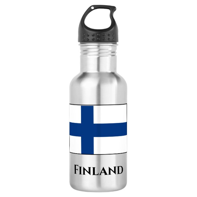 Garrafa Finlândia (finlandês) Bandeira (Frente)