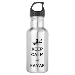 Garrafa Fique calmo e Kayak