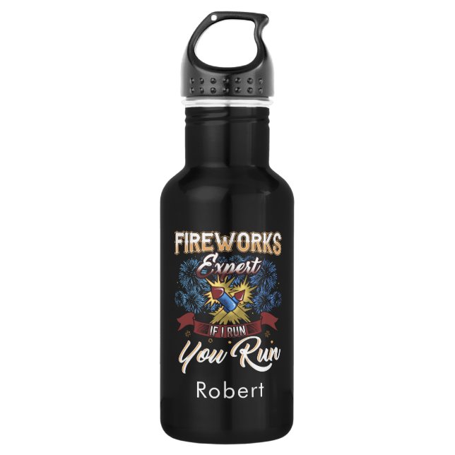 Garrafa Fireworks Expert Run If I Run Personalizado (Frente)
