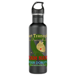 Garrafa Fita Verde Personalizável da Equipe de Transplante