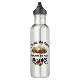 Garrafa Fiz a minha casa entre as páginas dos livros