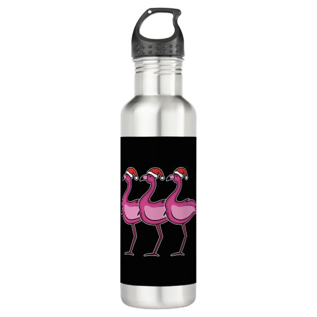 Garrafa Flamingo Christmas (Frente)