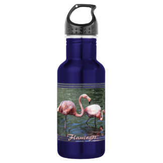 Garrafa Flamingos cor-de-rosa