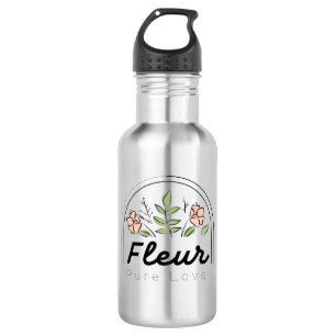 Garrafa Fleur – Logotipo Floral de Amor Puro