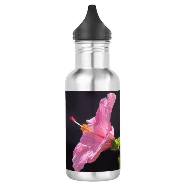 Garrafa Flor de Hibisco de Perfil (Esquerda)