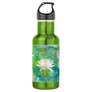 Garrafa Flor de Waterlily Branca