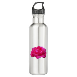 Garrafa flor rosa-rosa-solteiro adorável