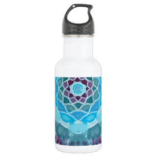 Garrafa Flor Roxo Mandala Tie Dye