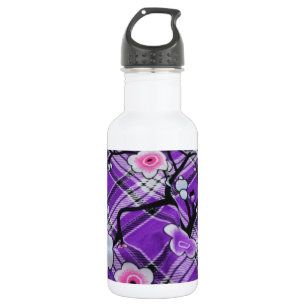 Garrafa Floral roxo