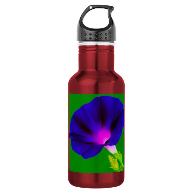 Garrafa Floral Roxo-Rosa Ardente  (Frente)