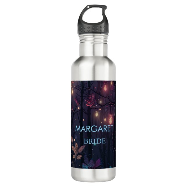 Garrafa Floral Spray Fantasy Art Wedding Bride  (Frente)