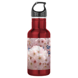 Garrafa Flores Cor-de-Rosa Personalizadas de Primavera Div