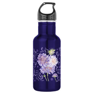 Garrafa flores de campo Aquarela