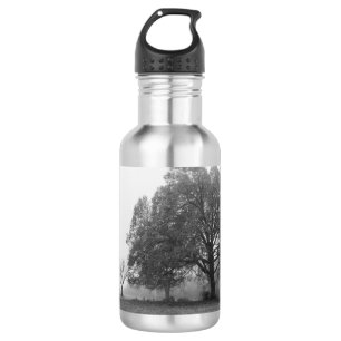 Garrafa Fogggy Autumn Morning Grayscale Stainless Steel Wa