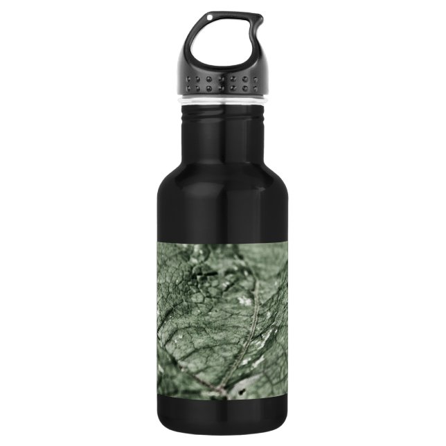 Garrafa Folha verde vestida 16 oz (Frente)