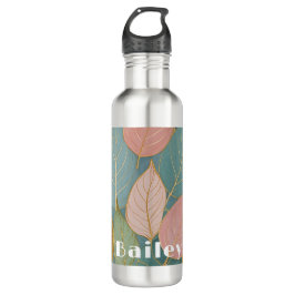 Garrafa Folhagem Whimsical: Folhas de Pastel